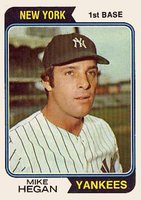1974 Topps #517 Mike Hegan Baseball Card
