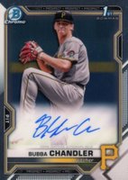 2021 Bowman Draft Chrome Draft Pick Autographs #CDABC Bubba Chandler Baseball Card