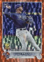 2022 Topps Update #US42 Wander Franco Orange Foil Baseball Card