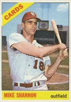 1966 Topps #293 Mike Shannon Baseball Card