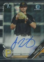2019 Bowman Draft Chrome Draft Picks Autograph #CDAJT Jared Triolo Black Wave 1/1 Baseball Card
