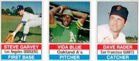 1976 Hostess # Garvey/Blue/Rader Hand Cut-Panel Baseball Card