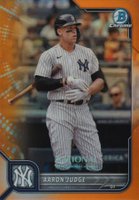 2022 Bowman Chrome NSCC Wrapper Redemption #AJ Aaron Judge Orange Refractor Baseball Card