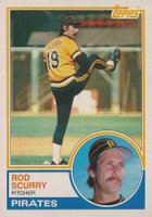 1983 Topps #537 Rod Scurry Baseball Card