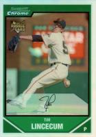 2007 Bowman Chrome #217 Tim Lincecum Refractor Baseball Card