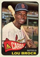 1965 Topps #540 Lou Brock Baseball Card