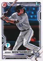 2021 Bowman Draft 1st Edition #BD84 Benny Montgomery Baseball Card
