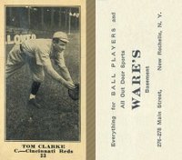 1916 Wares #33 Tom Clarke Baseball Card