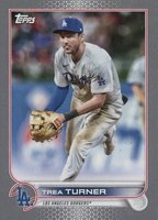 2022 Topps Mini #550 Trea Turner Platinum 1/1 Baseball Card