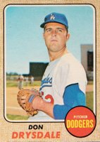 1968 O-Pee-Chee #145 Don Drysdale Baseball Card