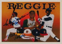 1990 Upper Deck Heroes Reggie Jackson #9 Checklist: Reggie Jackson Autograph-D.G. Only Baseball Card