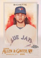 2020 Topps Allen & Ginter Chrome #112 Bo Bichette Refractor Baseball Card