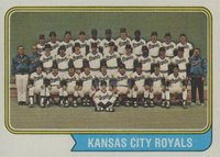 1974 Topps #343 Kansas City Royals Baseball Card