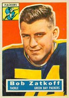 1956 Topps #67 Bob Zatkoff Football Card