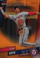 2019 Finest #67 Juan Soto Orange Refractor Baseball Card