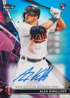 2021 Topps Finest Finest Autographs #AKI Alex Kirilloff Blue Refractor Baseball Card