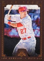 2016 Panini Diamond Kings #91 Mike Trout Pre-Swing-Framed Baseball Card