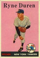1958 Topps #296 Ryne Duren Baseball Card