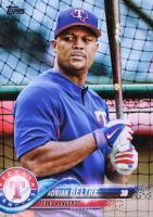 2018 Topps #254 Adrian Beltre Blue Shirt Baseball Card
