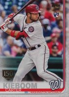 2019 Topps Update  #US109 Carter Kieboom Batting-150th Anniversary Baseball Card