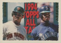 1995 Topps #388 Ken Griffey Jr./Barry Bonds Baseball Card