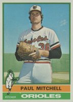 1976 Topps #393 Paul Mitchell Baseball Card