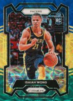 2023 Panini Prizm #154 Isaiah Wong Blue Yellow Green Choice Basketball Card