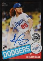 2020 Topps 1985 Topps 35th Anniversary Autographs #85ADMA Dustin May Black Baseball Card