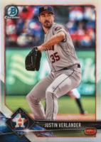 2018 Bowman Chrome #15 Justin Verlander Refractor Baseball Card