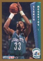 1992 Fleer #311 Alonzo Mourning Basketball Card