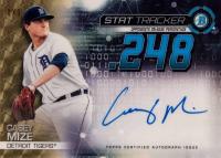 2019 Bowman Chrome Stat Tracker Autographs #CM Casey Mize Superfractor 1/1 Baseball Card