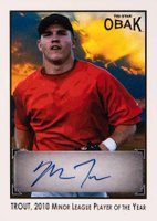 2011 Tristar Obak Trout Limited Edition #MT1A Mike Trout Autograph Baseball Card