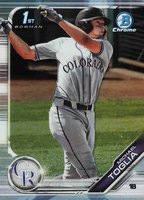 2019 Bowman Draft #BDC64 Michael Toglia Chrome-Refractor Baseball Card