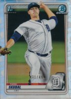 2020 Bowman Chrome Prospects #BCP108 Tarik Skubal Refractor Baseball Card