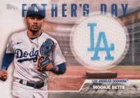 2023 Topps Father's Day Commemorative Team Patch #FDMB Mookie Betts Baseball Card