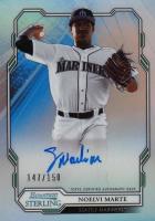 2019 Bowman Sterling Prospect Autographs #NMA Noelvi Marte Refractor Baseball Card