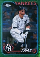 2024 Topps Chrome Logofractor Edition #50 Aaron Judge Green Refractor Baseball Card