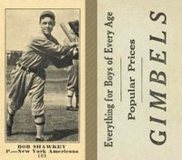 1916 Gimbels #163 Bob Shawkey Baseball Card