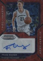 2021 Panini Prizm Draft Picks Sensational Signatures #SSFWA Franz Wagner Choice Prizm-Red Basketball Card