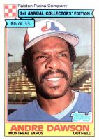 1984 Ralston Purina Hand Cut #6 Andre Dawson Baseball Card