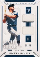 2019 Panini National Treasures Game Gear Materials #MM Mickey Mantle Dual Baseball Card