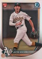 2025 Bowman #9 Jacob Wilson Red Rookie Redemption Baseball Card