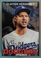 2016 Topps Heritage #426 Clayton Kershaw Chrome-Refractor Baseball Card