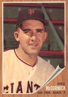 1962 Topps #107 Mike McCormick Baseball Card