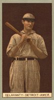 1912 Brown Backgrounds Broadleaf #42 Jim Delahanty Baseball Card