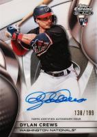2025 Topps Chrome Black Autographs #DC Dylan Crews Refractor Baseball Card