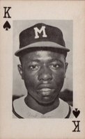 1962 Pittsburgh Exhibits # Hank Aaron King of Spades Baseball Card