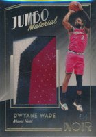 2018 Panini Noir Jumbo Material #DWD Dwyane Wade Prime Basketball Card