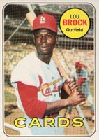 1969 O-Pee-Chee #85 Lou Brock Baseball Card