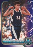 2021 Bowman University #38 Chet Holmgren Chrome-Purple Refractor Basketball Card